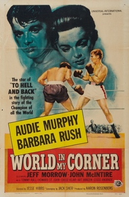 World in My Corner movie poster (1956) poster with hanger