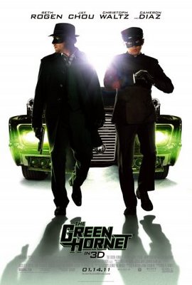 The Green Hornet movie poster (2010) wood print