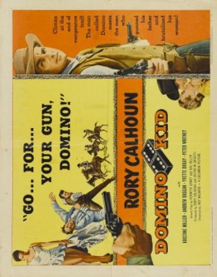 Domino Kid movie poster (1957) wooden framed poster