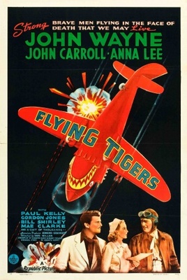 Flying Tigers movie poster (1942) wooden framed poster