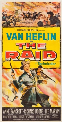 The Raid movie poster (1954) poster with hanger