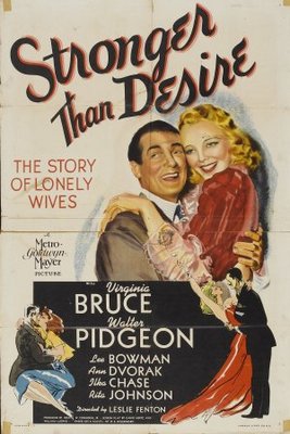 Stronger Than Desire movie poster (1939) canvas poster