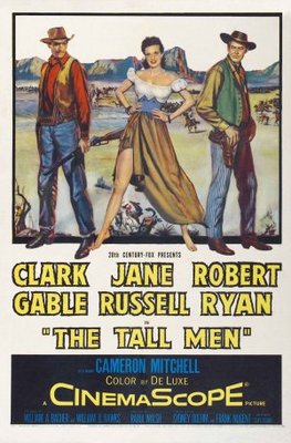 The Tall Men movie poster (1955) wooden framed poster