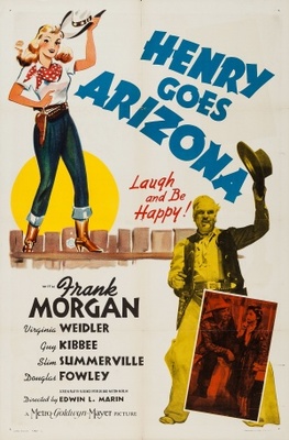 Henry Goes Arizona movie poster (1939) metal framed poster