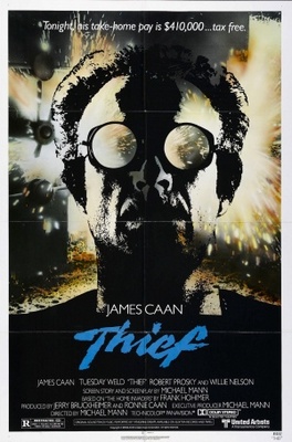 Thief movie poster (1981) wood print
