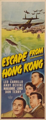 Escape from Hong Kong movie poster (1942) t-shirt