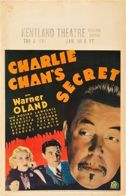 Charlie Chan's Secret movie poster (1936) metal framed poster
