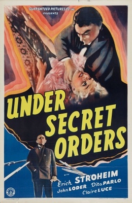 Under Secret Orders movie poster (1937) metal framed poster