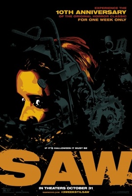 Saw movie poster (2004) tote bag