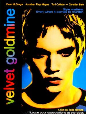 Velvet Goldmine movie poster (1998) pillow