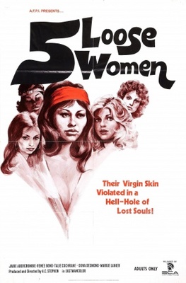Five Loose Women movie poster (1974) wooden framed poster