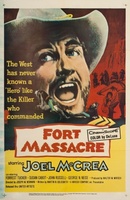 Fort Massacre movie poster (1958) t-shirt #756592