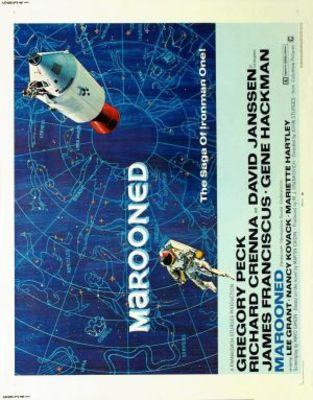 Marooned movie poster (1969) wood print