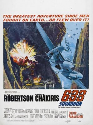 633 Squadron movie poster (1964) metal framed poster