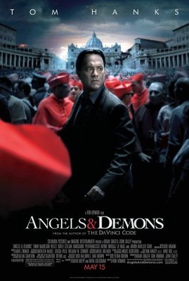 Angels & Demons movie poster (2009) wooden framed poster