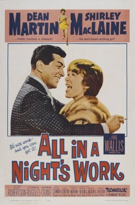 All in a Night's Work movie poster (1961) wood print