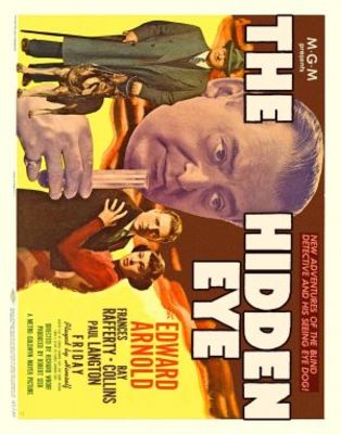 The Hidden Eye movie poster (1945) metal framed poster