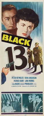 Black 13 movie poster (1953) wood print