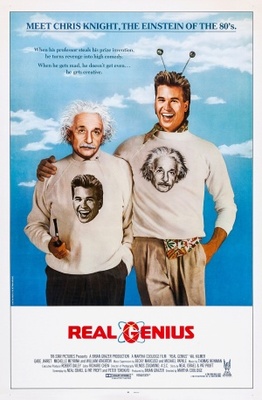 Real Genius movie poster (1985) wood print