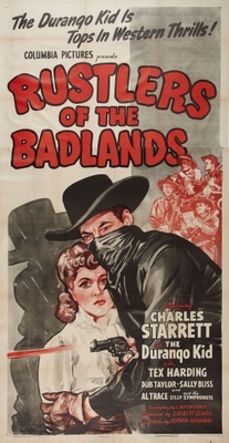 Rustlers of the Badlands movie poster (1945) t-shirt
