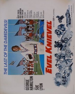 Evel Knievel movie poster (1971) wood print