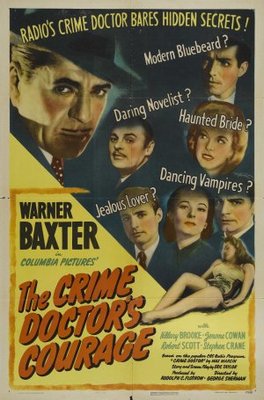 The Crime Doctor's Courage movie poster (1945) metal framed poster