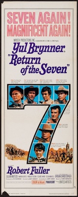 Return of the Seven movie poster (1966) metal framed poster