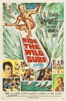 Ride the Wild Surf movie poster (1964) tote bag