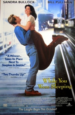 While You Were Sleeping movie poster (1995) canvas poster