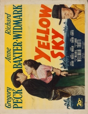 Yellow Sky movie poster (1949) wood print