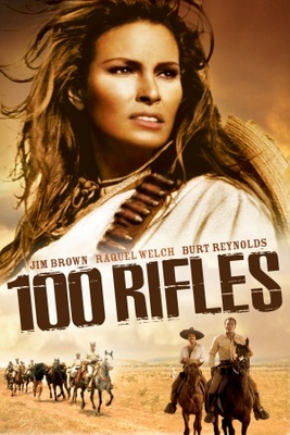 100 Rifles movie poster (1969) wooden framed poster