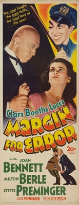 Margin for Error movie poster (1943) tote bag