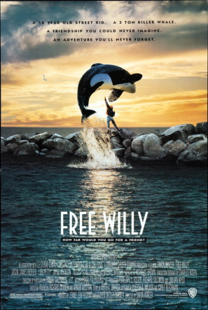 Free Willy movie poster (1993) poster with hanger