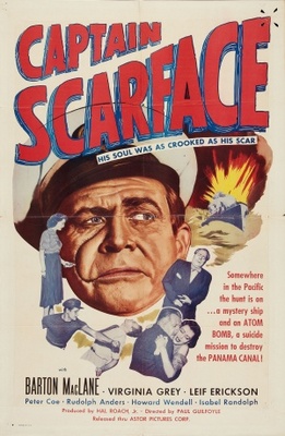 Captain Scarface movie poster (1953) poster with hanger