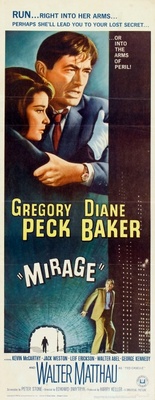 Mirage movie poster (1965) metal framed poster