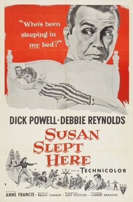 Susan Slept Here movie poster (1954) wooden framed poster