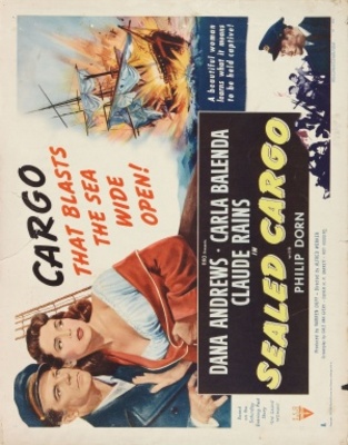 Sealed Cargo movie poster (1951) wooden framed poster
