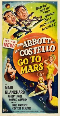 Abbott and Costello Go to Mars movie poster (1953) wooden framed poster