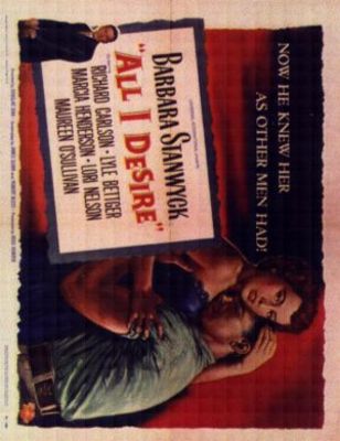 All I Desire movie poster (1953) metal framed poster