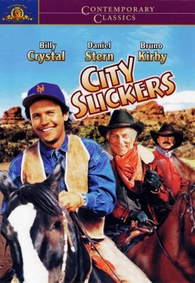 City Slickers movie poster (1991) wood print