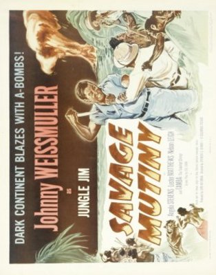 Savage Mutiny movie poster (1953) canvas poster