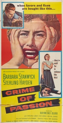 Crime of Passion movie poster (1957) metal framed poster