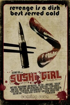 Sushi Girl movie poster (2011) wood print