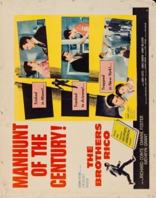 The Brothers Rico movie poster (1957) poster with hanger