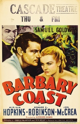 Barbary Coast movie poster (1935) wooden framed poster