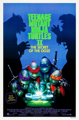 Teenage Mutant Ninja Turtles II: The Secret of the Ooze movie poster (1991) poster with hanger