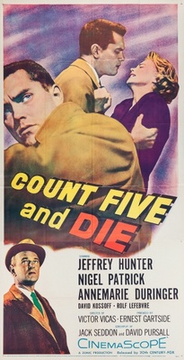 Count Five and Die movie poster (1957) metal framed poster