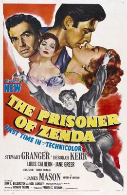 The Prisoner of Zenda movie poster (1952) metal framed poster