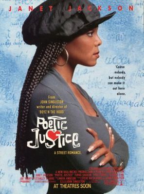 Poetic Justice movie poster (1993) wood print