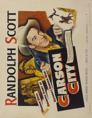 Carson City movie poster (1952) metal framed poster